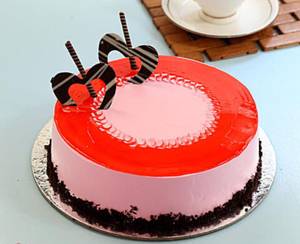 Strawberry Geli Cake