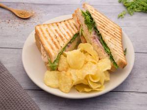 The Special Veggie Club Sandwich