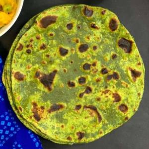 Butter Spinach (palak) Roti