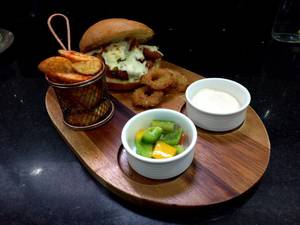 New High Dive Crispy Fried Chicken Burger
