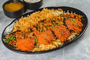 Spicy Fried Chicken Biryani (boneless)
