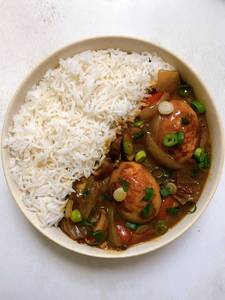 Egg Curry + Rice (Serve-1)