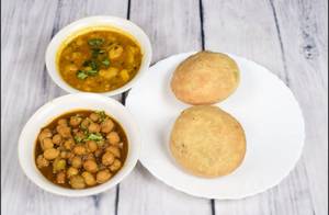 Khasta Kachori (2 Pcs) + Aloo Veg + Chole
