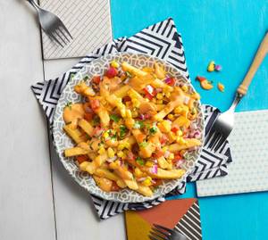 Cheesy peri peri fries