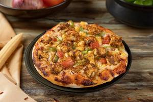 Single cheese kadhai paneer pizza