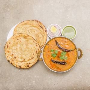 Dal Makhani + Shahi Paneer + 2 Butter Roti + Plain Rice + Raita  