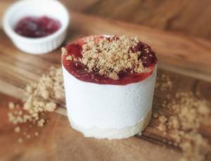 Strawberry Cheese Cream Mug Cake  