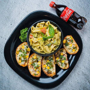 Pasta+pocket +pepsi