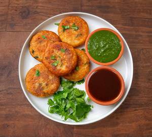 Aloo Tikki [3 Pieces] With Mint Mayonnaise