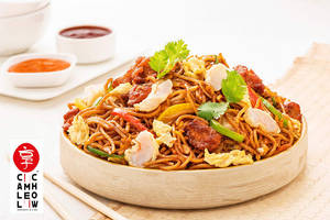 Chicken + Prawns + Egg Mixed Chow Mein