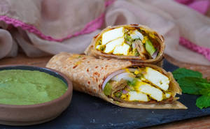 Paneer wrap [single]                                                                                                                             