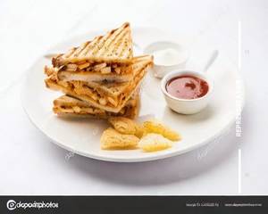 Masala Garlic Cheese Sandwich