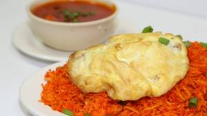 Schezwan fried rice  chicken