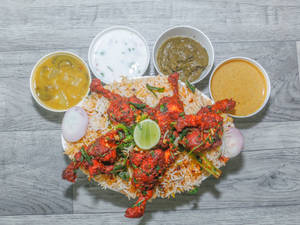 Chicken Lollipop Curry Biryani (4 Pcs)