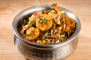Kolambi (prawns) Rice