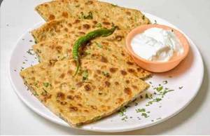 3 Paneer Paratha With Curd