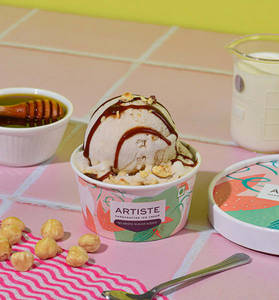 Salted Caramel Hazelnuts Ice Cream 120 Ml