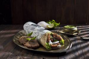 Veg Galauti Kebab Wrap