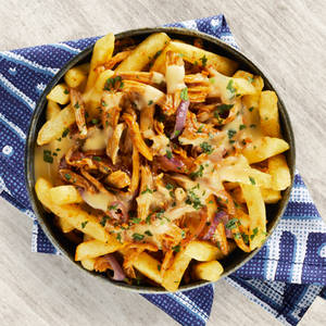 Cheesy Chicken Festa Fries