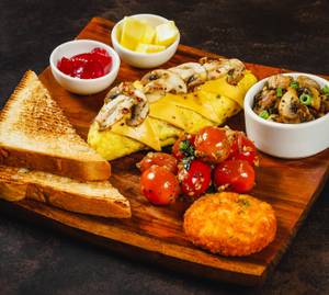 Mushroom Cheese Omelette
