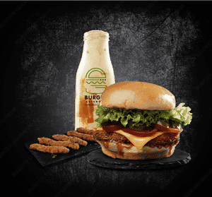 Burger with Chicken Strips Combo