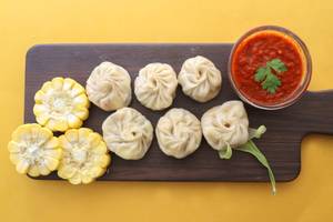 Corn & Cheese Momos (Schezwan)
