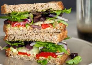 Grilled Green Vegetable Sandwich