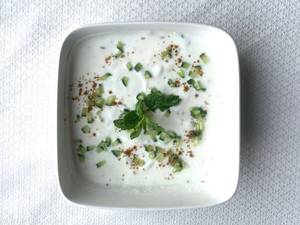 Tomato Cucumber Raita - Serves 2