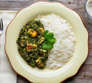 Palak Paneer Chawal