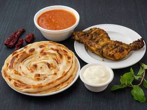 BBQ Chicken With Indian Breads