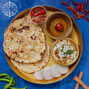 Paneer Butter Masala + 2 Tandoori Roti / Steamed Rice + Gulab Jamun