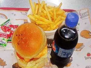 Premium Veg Burger Meal