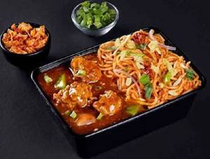Noodles With Chilly Chicken Gravy