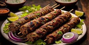 Afghani Seekh Kebab [6pcs]