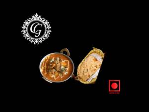 Butter Chicken With 2 Butter Rotii