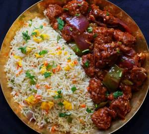 Chicken Fried Rice With Chilli Chicken