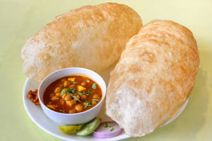 Half Chole Bhature