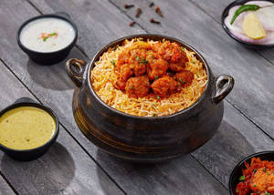 Hyderabadi Special Mushroom Biryani