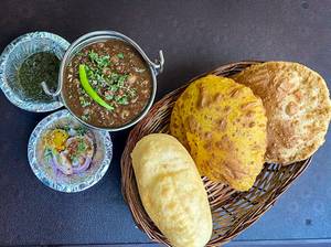 2 Plates Chole Bhature + 2 Lassi