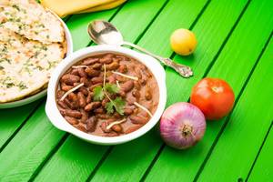 Rajma Served With Butter Naan