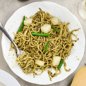 Spaghetti Pesto Ala Genovese