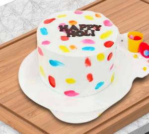 Eggless Holi Special Pineapple Cake