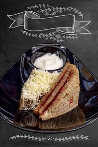 Jam Cheese Bread Butter