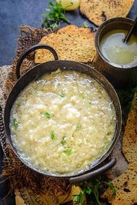 Plain Khichdi With Papad