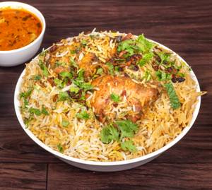 Biryani Rice With Kabab 1/2