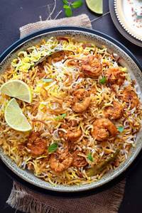Prawns biryani