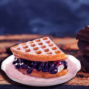 Blueberry Cream Cheese Waffle