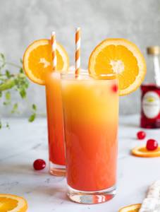 Orange in Peach Mocktail
