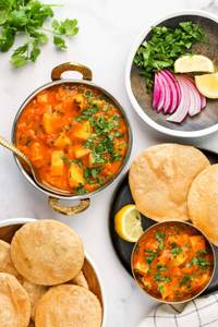 North Indian Puri Sabji Combo
