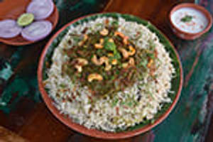 Gongura Shavukaru Kaju Pulao